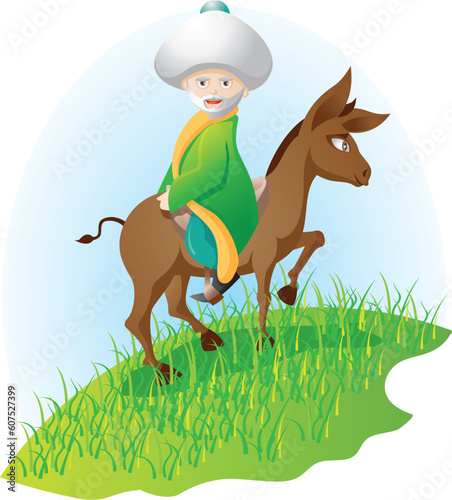 donkey and man