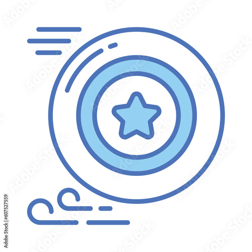 Grab this beautifully designed vector of frisbee in modern style, ready to use icon