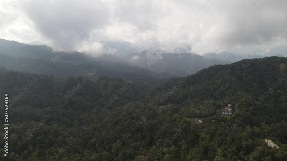 The aerial view of Sungai Lembing in Malaysia The aerial view of Sungai Lembing in Malaysia
