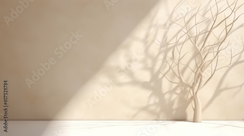 Minimalistic White Background with Shadow and Light © Exotic Escape