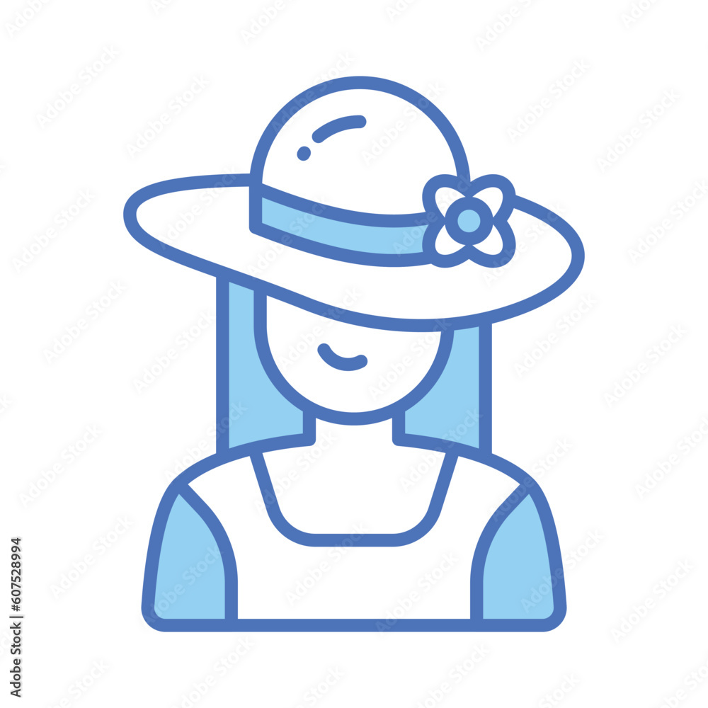 Get hold on this carefully crafted vector of woman avatar in modern style Get hold on this carefully crafted vector of woman avatar in modern style
