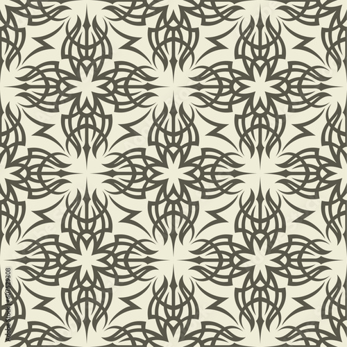 Seamless background from a tribal ornament, Fashionable modern wallpaper or textile