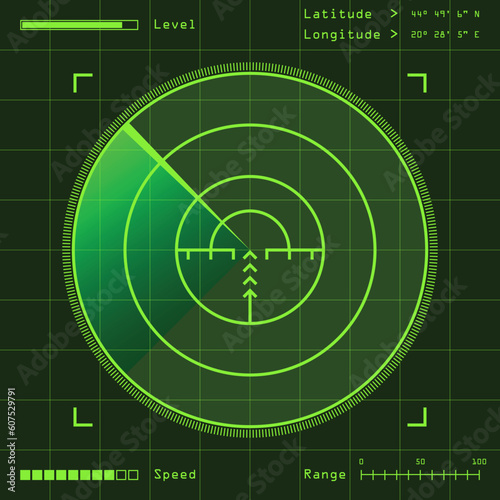 radar screen with details