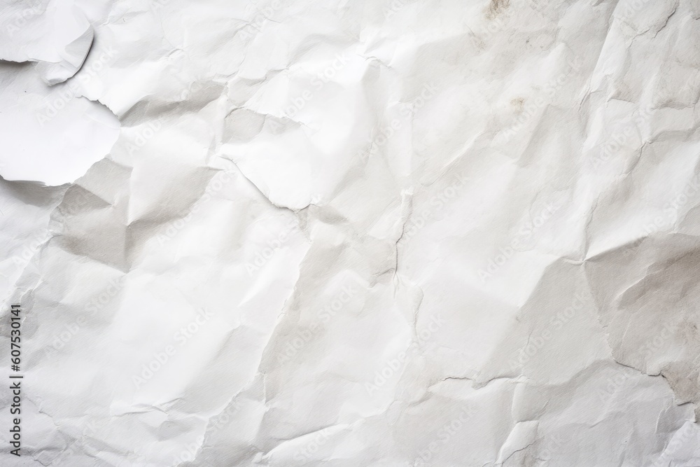 Crumpled and Wrinkled White Paper Crumpled and Wrinkled White Paper