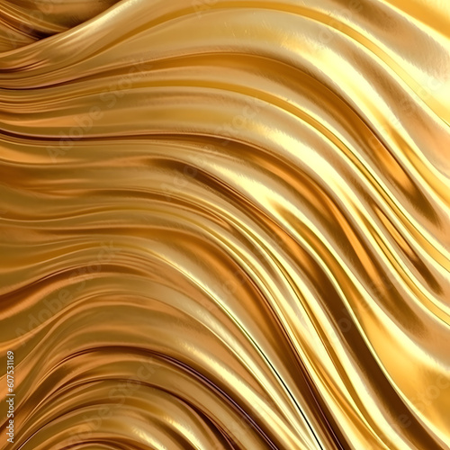Shiny gold luxury and elegant wall, background. Generative AI