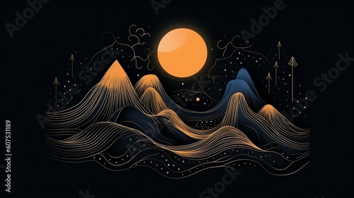 Boho Bliss: Ethereal and Minimalistic Procreate Illustrations