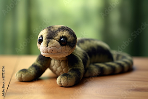 Plush toy - Cute Animal Toy - Lizard - Generative AI © Bams Stock Photos