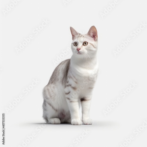 cat, kitten, animal, pet, isolated, domestic, feline, fur, white, cute, tabby, kitty, sitting, young, baby, portrait, adorable, looking, british, one, paw, pets, mammal, gray, beautiful