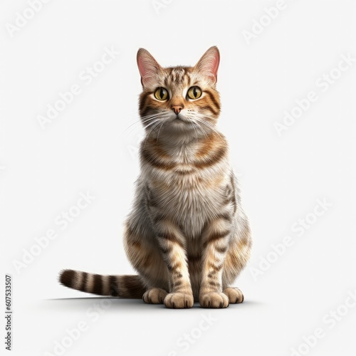 cat, kitten, animal, pet, isolated, domestic, feline, fur, white, cute, tabby, kitty, sitting, young, baby, portrait, adorable, looking, british, one, paw, pets, mammal, gray, beautiful © Enzo