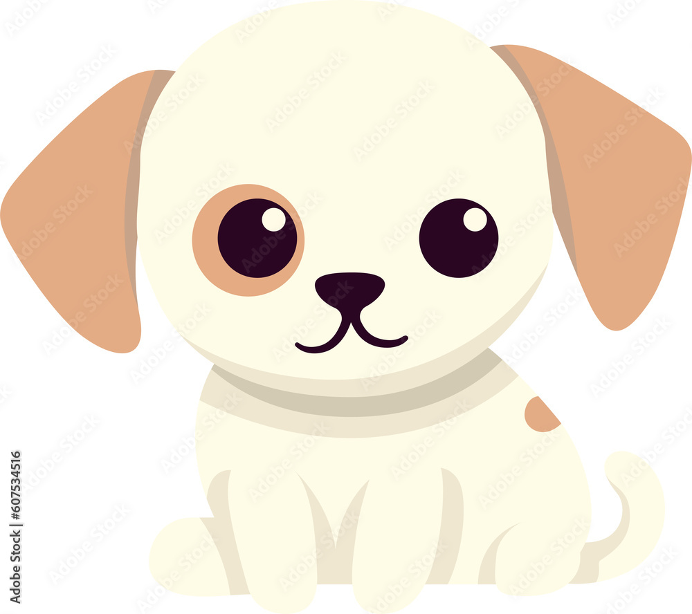 Minimal cute dog