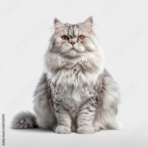 cat, kitten, animal, pet, isolated, domestic, feline, fur, white, cute, tabby, kitty, sitting, young, baby, portrait, adorable, looking, british, one, paw, pets, mammal, gray, beautiful