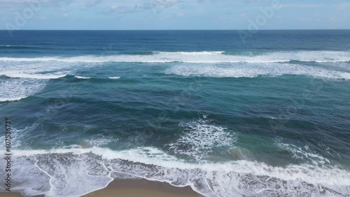 wave breaking on the beach