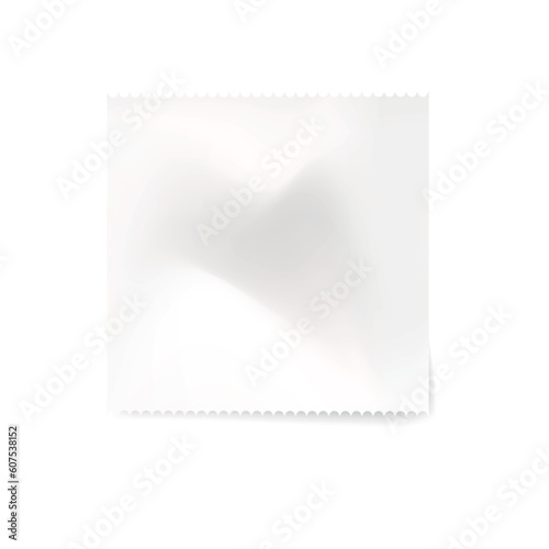 blank receipt as a template on white background