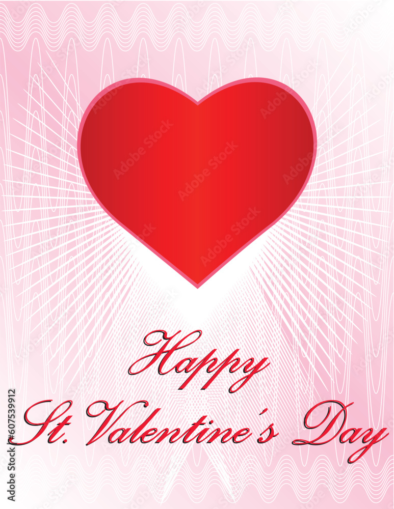 Vector Valentine's Day Design - In vector format all elements placed independently, can be reused