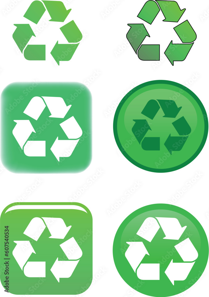 Obraz premium Recycle Symbol Vector Illustration