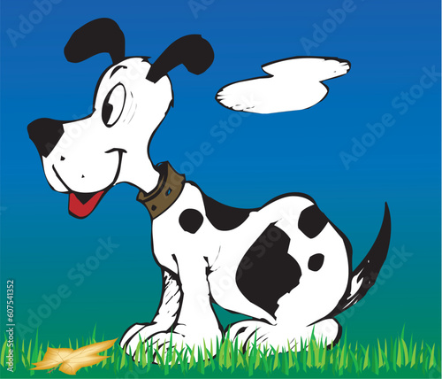 Illustration of an Toonimal Dog - Vector