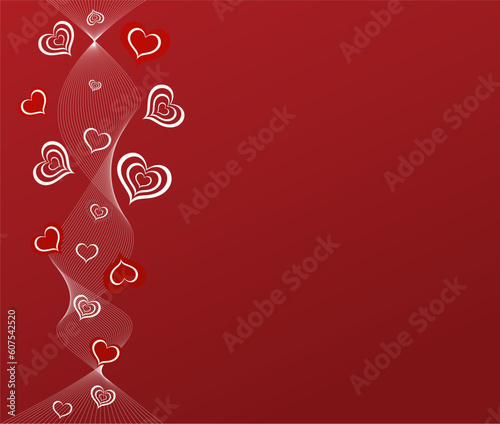 Romantic background vector illustration