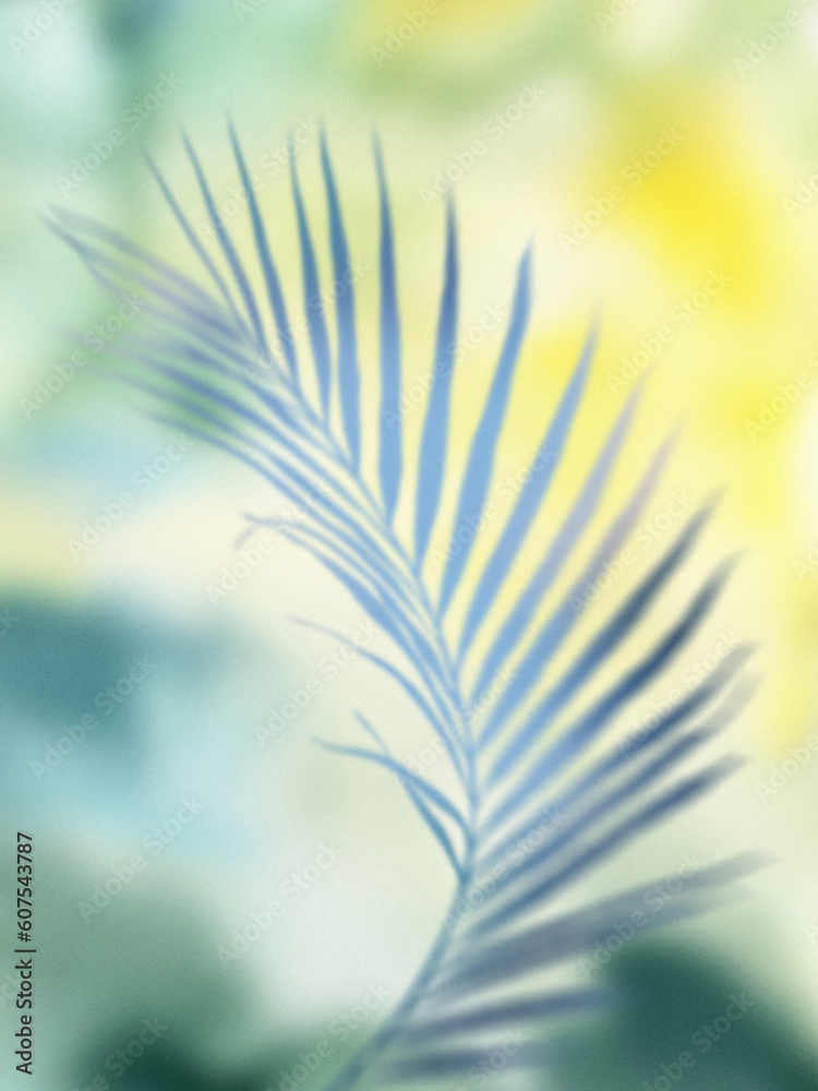 Watercolor gradient palm branch composition. Hand painted summer plant isolated on gradient background. Floral illustration for design, print, fabric or background. Watercolor gradient palm branch composition. Hand painted summer plant isolated on gradient background. Floral illustration for design, print, fabric or background.