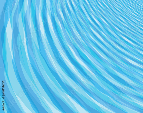 Abstract editable vector illustration of blue ripple effect