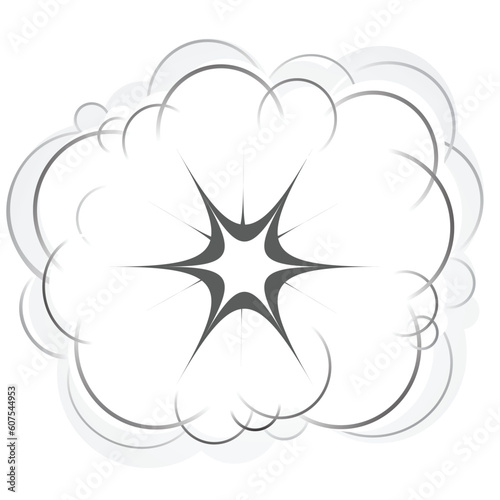 cartoon style vector explosion. Fits to a lot of projects and promotional campaigns.