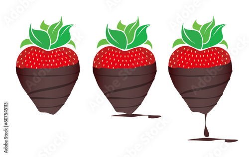 Delicious chocolate-covered Strawberry Icons.