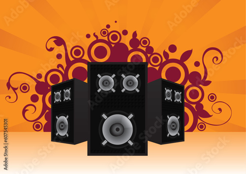 sound speakers background