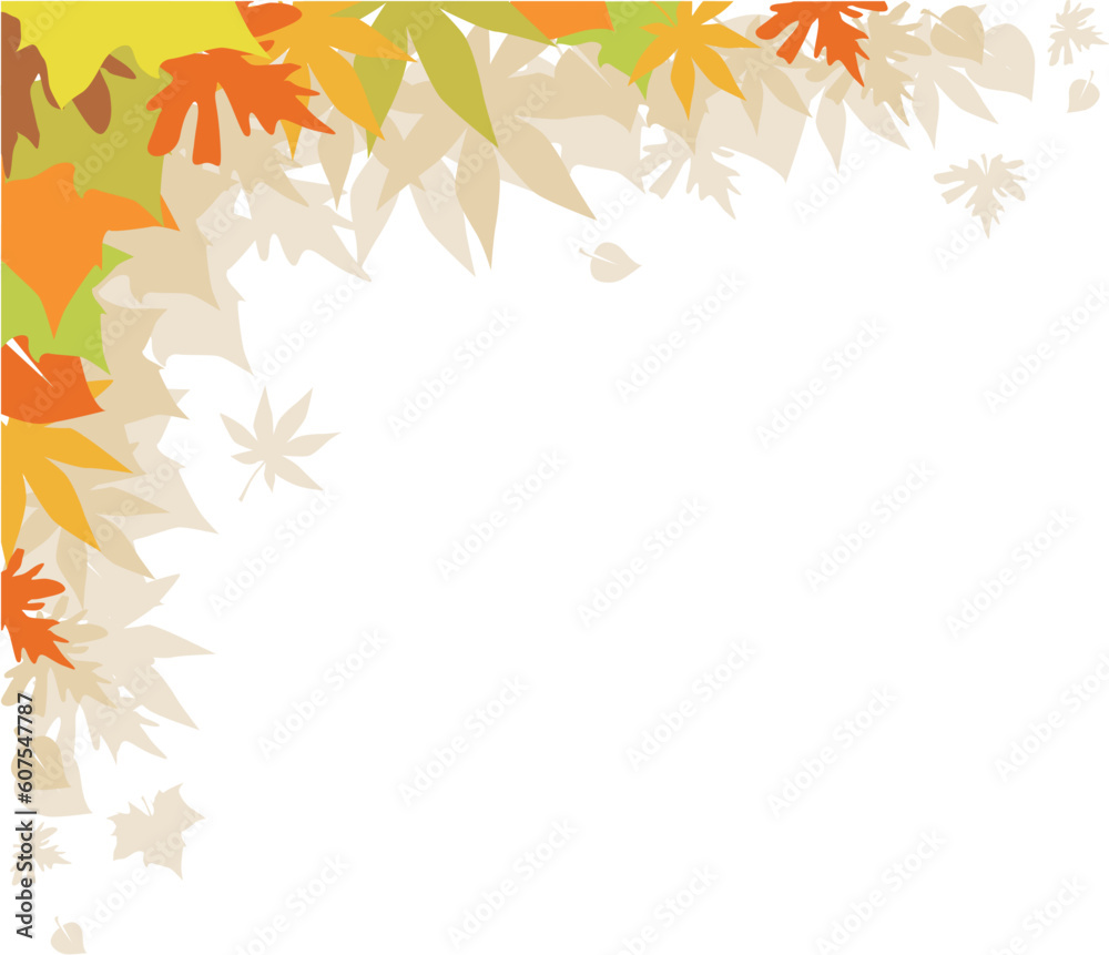 Background with autumn leaves, design element Background with autumn leaves, design element