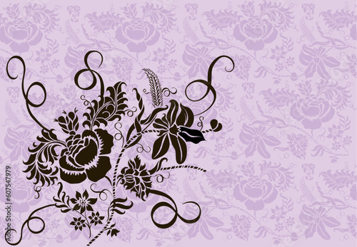 Illustration of a nice wallpaper flower