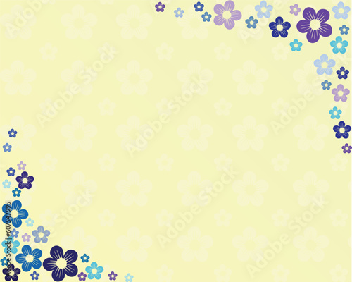Spring flower background with pastel colours