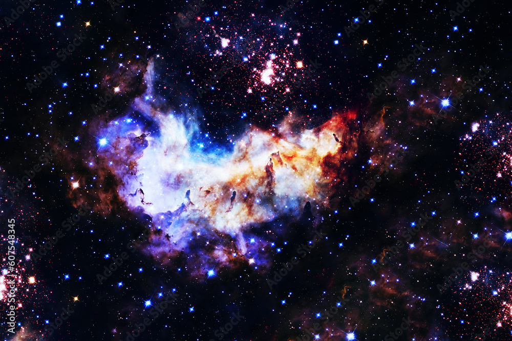 Fototapeta premium Beautiful space nebula. Background. Elements of this image furnishing NASA.
