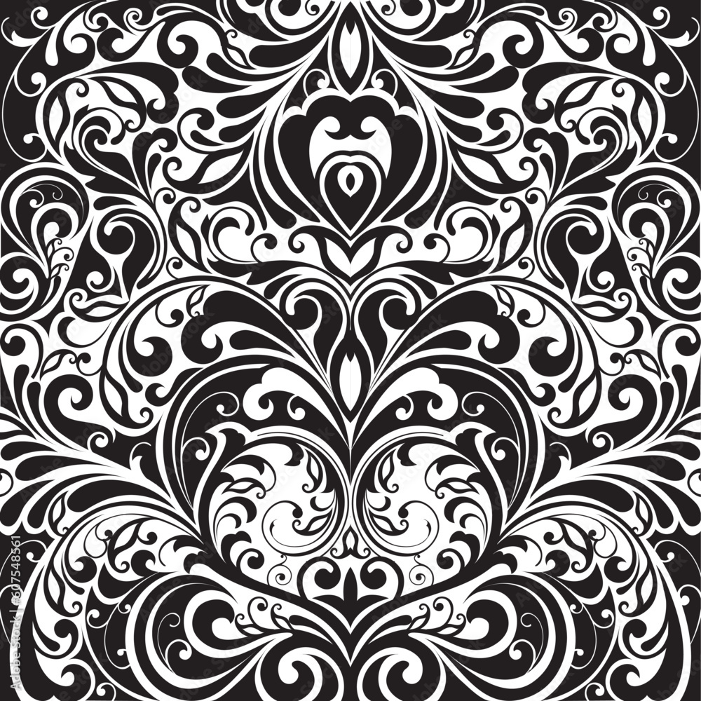 illustration drawing of floral background