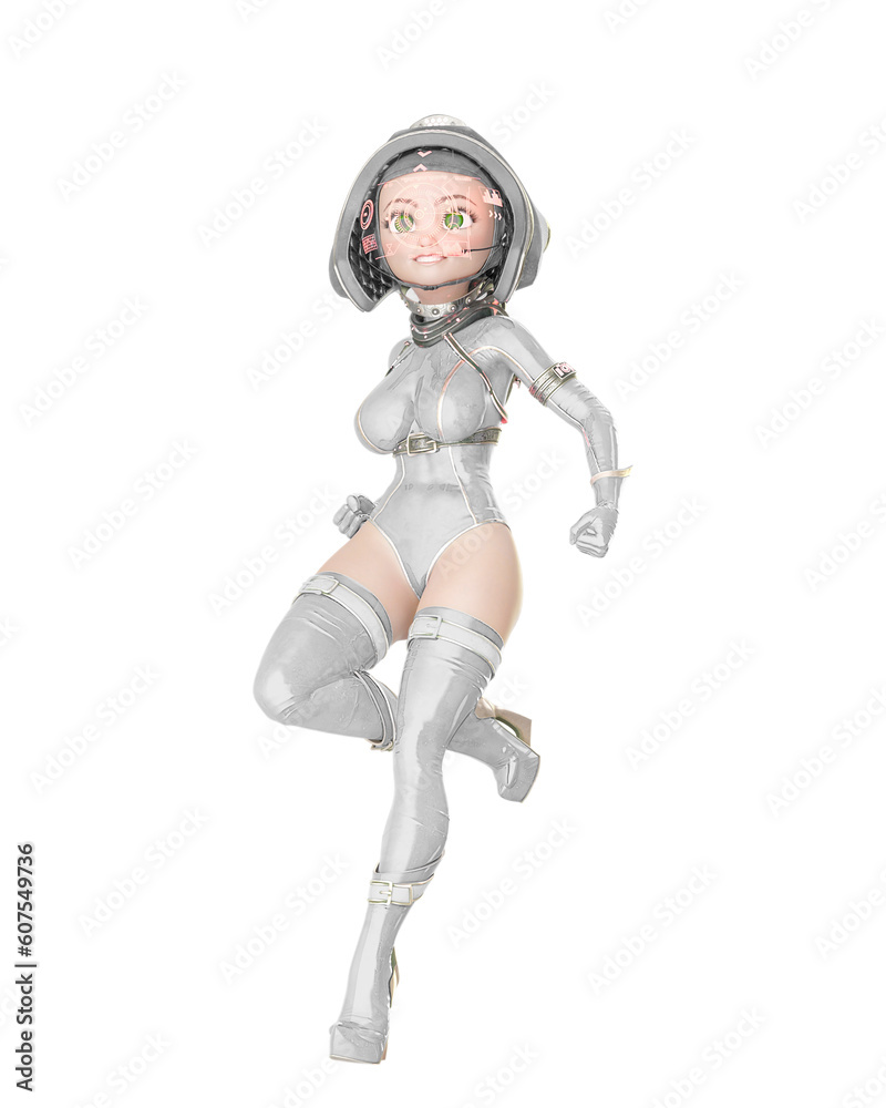 pin up astronaut cartoon is floating and loading pin up astronaut cartoon is floating and loading