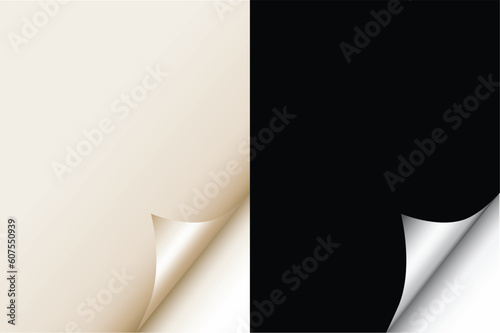 Two page curl backgrounds