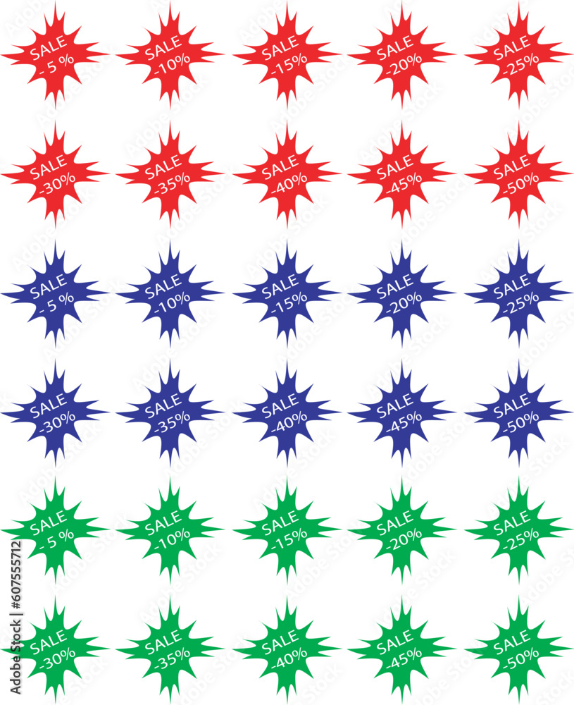Many Price Stickers in Vector Format Many Price Stickers in Vector Format