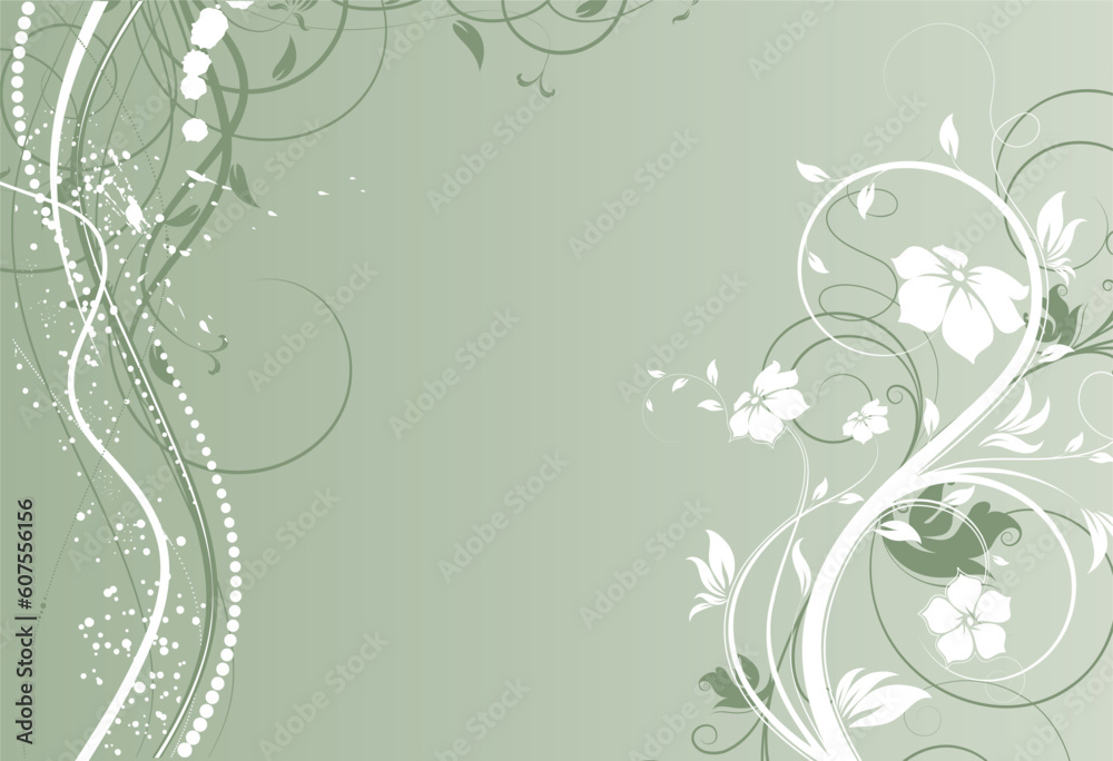 Floral illustration. Can be used for design.