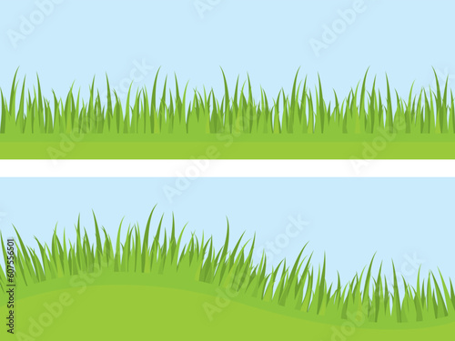 green grass vector. Easy to edit.