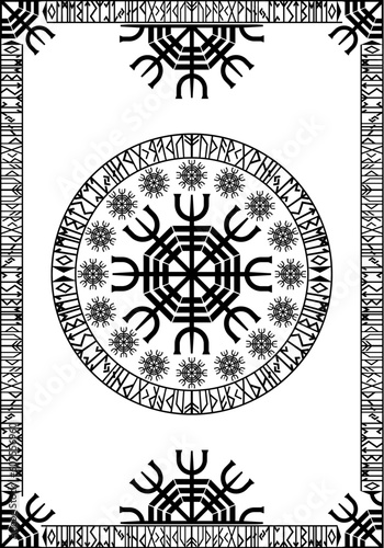 Photos runic viking rectangular design