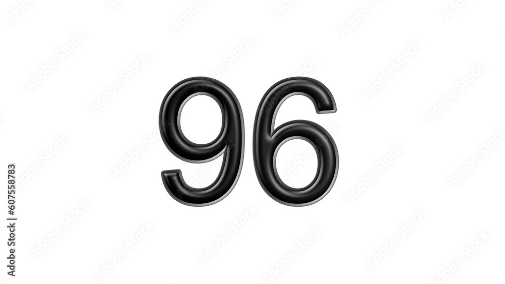 96 black lettering white background year number 96 black lettering white background year number