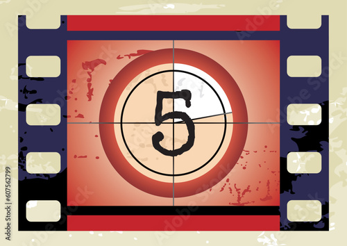 Scratched Film Countdown at No 5