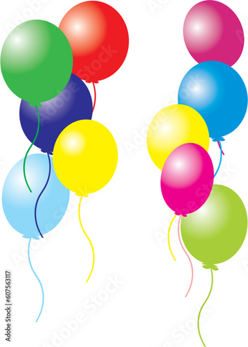 Bright balloons for celebrating life events