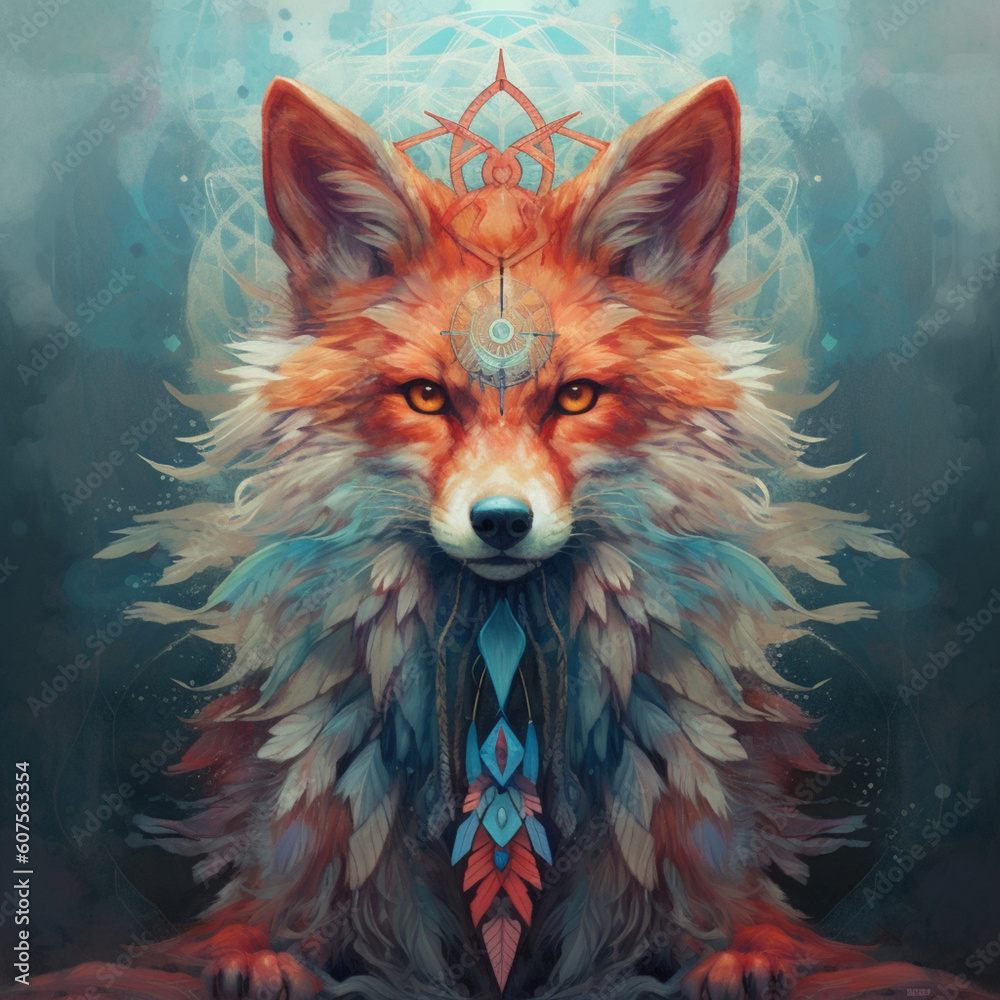 Fototapeta premium red fox vulpes
