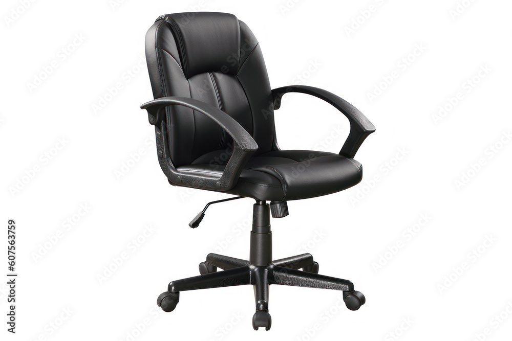 Black office chair. AI Black office chair. AI