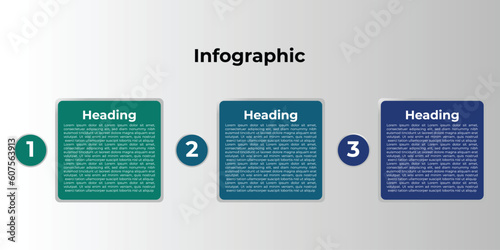 Vector Infographic design business template with icons and 3 options or steps. Can be used for process diagram, presentations, workflow layout, bann
modern infographic template with three steps design