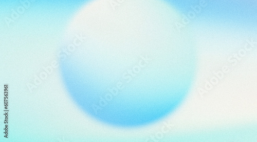 Light blue white color gradient sphere smooth grainy texture abstract background