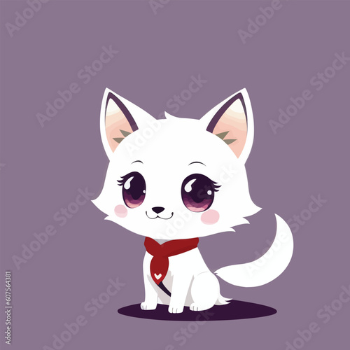 High detailed vector illustration od a dog or puppy
