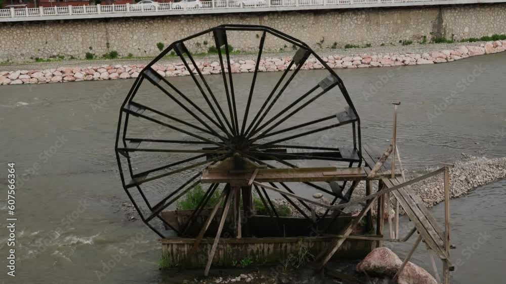 Watermill working on Yesil Irmak, Amasya, Turkey Watermill working on Yesil Irmak, Amasya, Turkey