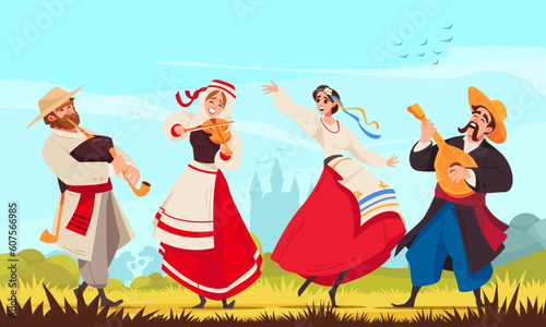 Colored Folklore Music Composition