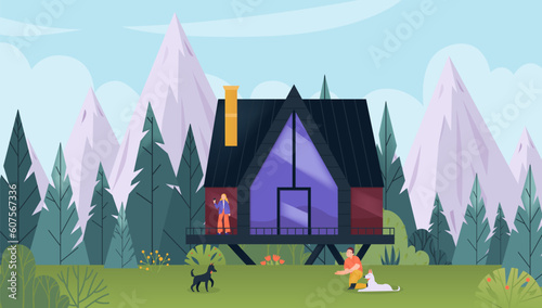Glamping Flat Concept
