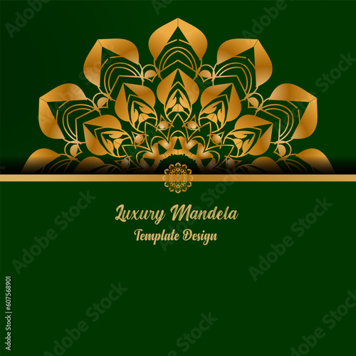Creative luxury mandala background design