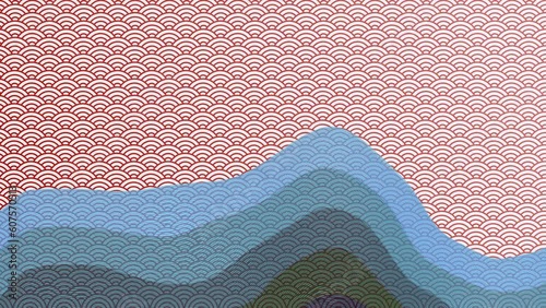 Javanese wave background